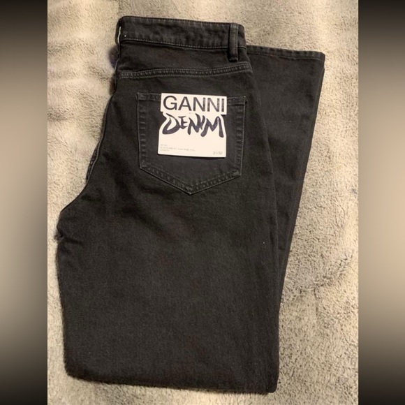 Ganni Denim - Brand New GANNI Betzy Denim Black Jeans Size 31